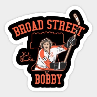 Bobby Clarke Broad Street Bobby Sticker